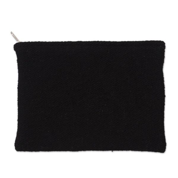Alternate image for Dragonfly Pattern Embroidered Wool Clutch from Peru Dragonflies in Nature