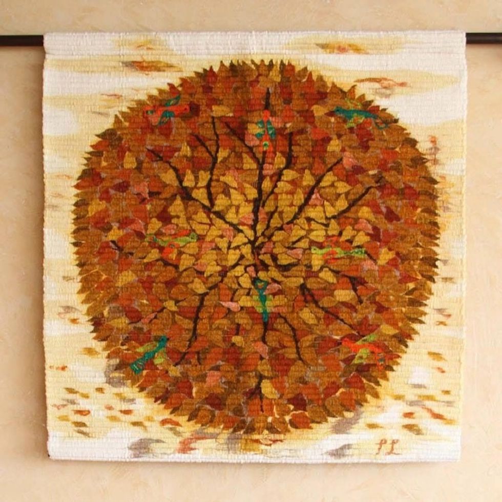 Hand Made Wool Tapestry 'Amazon Glory'