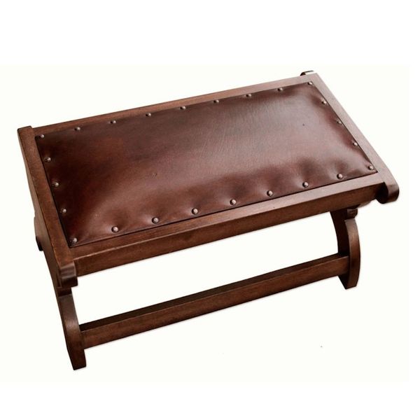 Alternate image for Mohena and leather ottoman Elegance