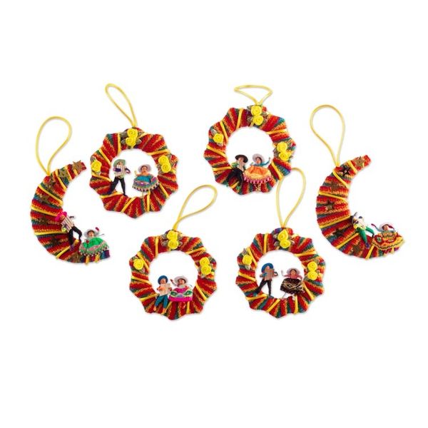Alternate image for Peruvian Cotton Blend Ornaments Machu Picchu Feast