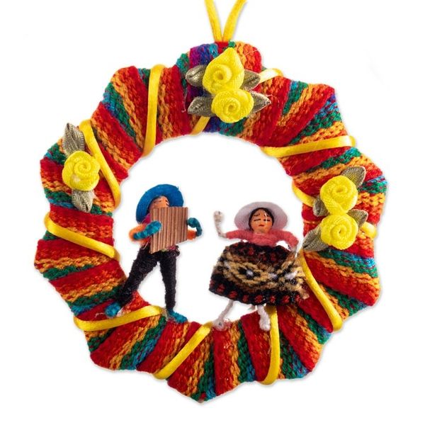 Alternate image for Peruvian Cotton Blend Ornaments Machu Picchu Feast