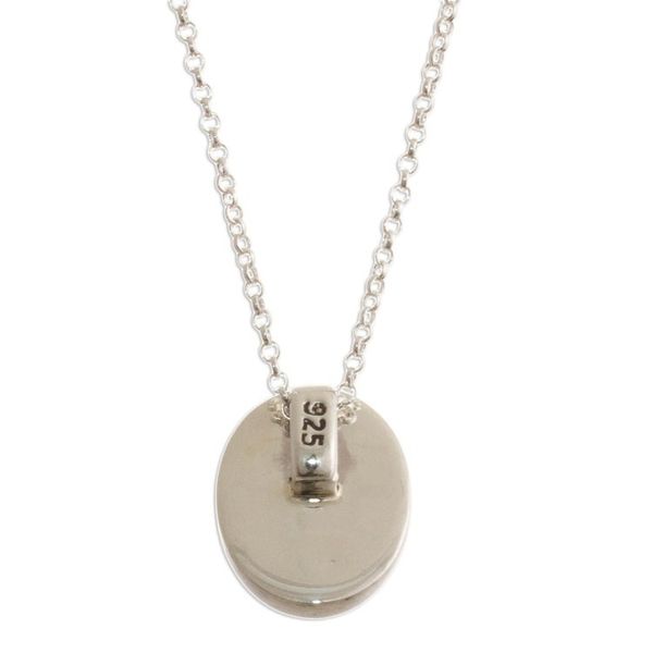 Alternate image for Natural Black Tourmaline Pendant Necklace Elegant Black