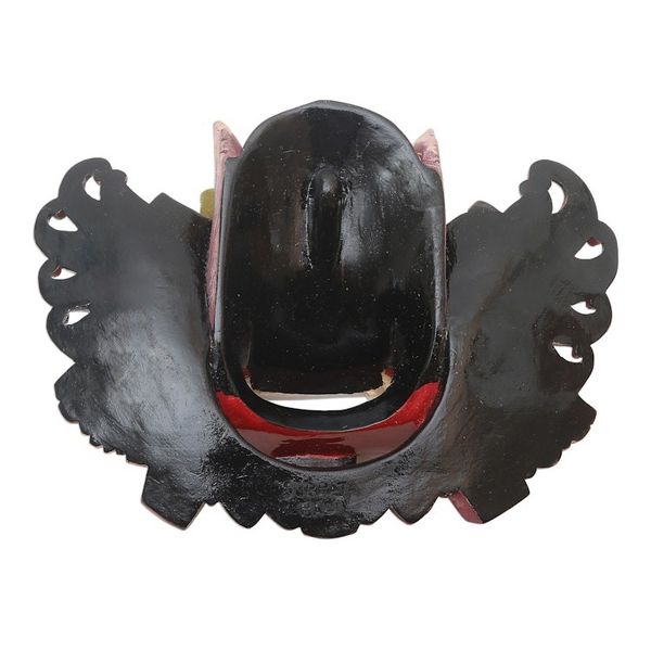 Alternate image for Balinese Handpainted Good vs Evil Wood Dance Mask Barong Dance