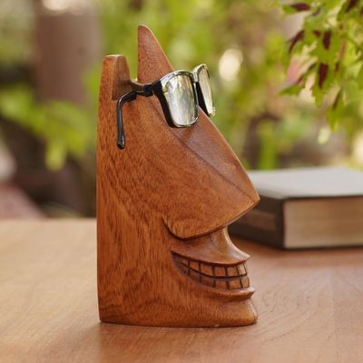 Alternate image for Hand Crafted Jempinis Wood Eyeglass Holder Make a Spectacle
