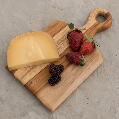 Alternate image for Handmade Teak Wood Cutting Board from Guatemala 10 in Morning Baguette