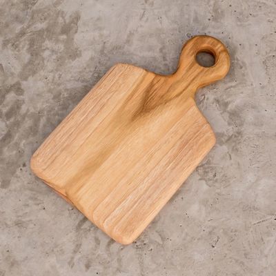 Alternate image for Handmade Teak Wood Cutting Board from Guatemala 10 in Morning Baguette