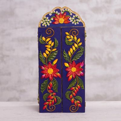 Alternate image for Ceramic and Wood Christian Retablo from Peru Passion of Jesus