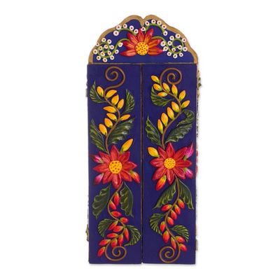 Alternate image for Ceramic and Wood Christian Retablo from Peru Passion of Jesus