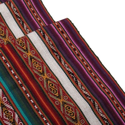 Alternate image for Jewel-Toned Alpaca-Blend Table Runner Cusco Jewels