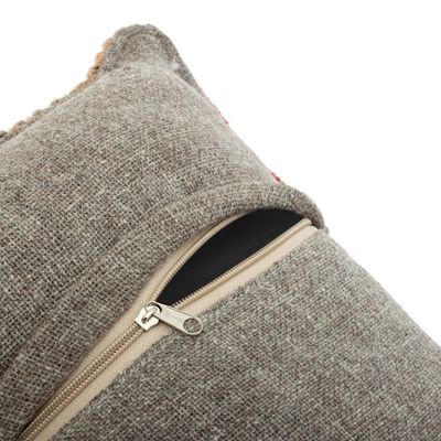 Alternate image for Striped Multicolor Wool Cushion Cover Handloomed in Peru Highland Views