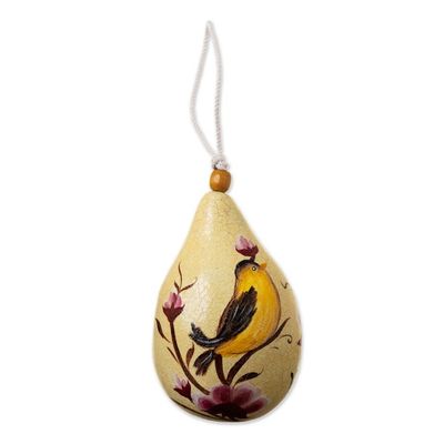 Alternate image for Dried Gourd Bird Nesting Place with Garden Flowers Sunlight Garden