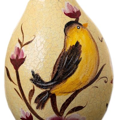 Alternate image for Dried Gourd Bird Nesting Place with Garden Flowers Sunlight Garden