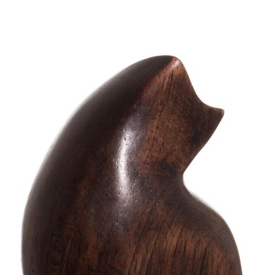 Alternate image for Cedar Wood Cat Figurines from Peru Pair Mother Cat