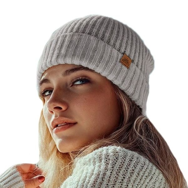 Alternate image for Alpaca and Wool Blend Knit Beanie Hat in Fog Grey Fog Grey Age