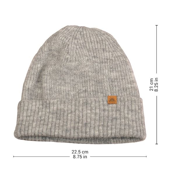 Alternate image for Alpaca and Wool Blend Knit Beanie Hat in Fog Grey Fog Grey Age