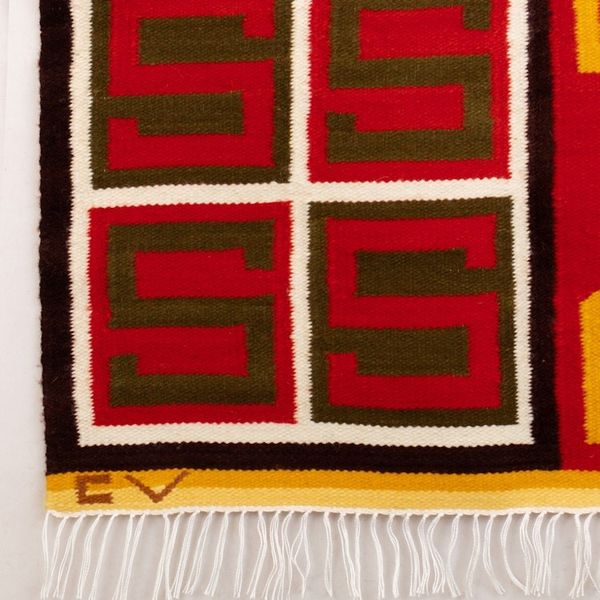 Alternate image for Handwoven Geometric Traditional Wool and Cotton Tapestry Civilizations