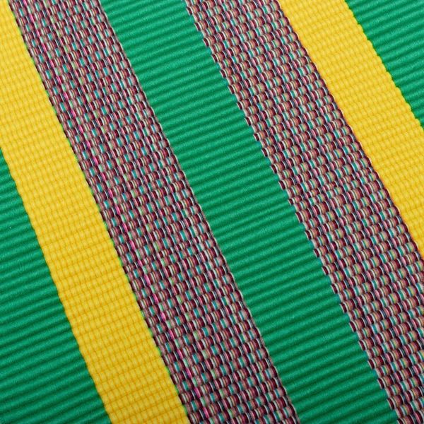 Alternate image for Set of 4 Handwoven Striped Viridian Cotton Blend Placemats Viridian Gathering