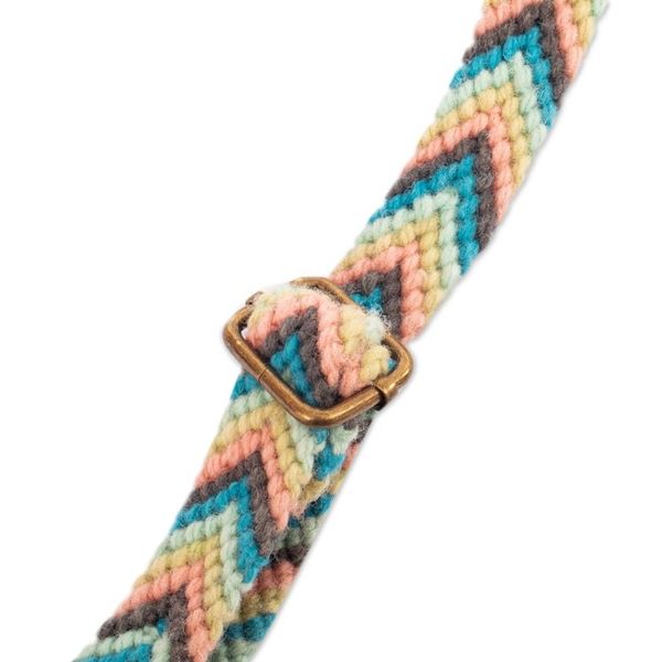 Alternate image for Handloomed Floral Iris Alpaca Sling with Zipper Closure Ayacucho Blossoming