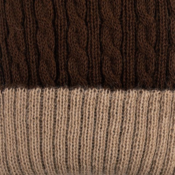 Alternate image for Brown and Camel 100 Alpaca Reversible Fingerless Mittens Chestnut and Camel Glam
