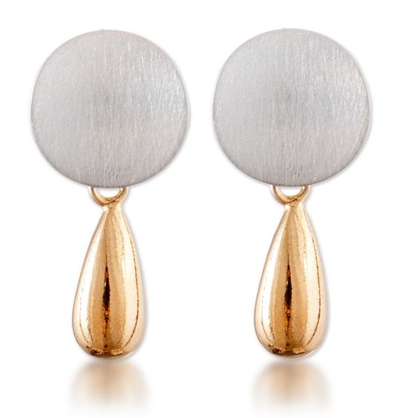 Alternate image for 18k Gold-Accented Moon-Inspired Dangle Earrings from Peru Lunar Glint