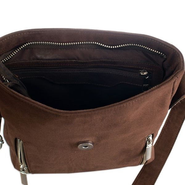 Alternate image for Chocolate Cotton Sling Bag with Inca-Inspired Wool Textile Chocolate Civilization