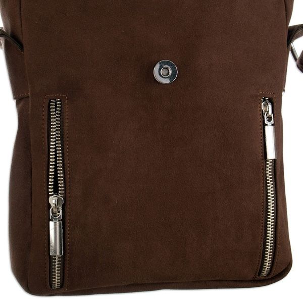 Alternate image for Chocolate Cotton Sling Bag with Inca-Inspired Wool Textile Chocolate Civilization