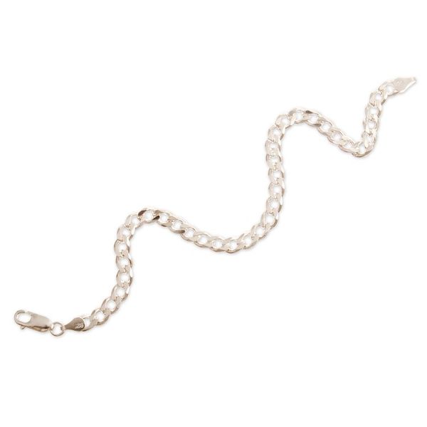 Alternate image for Mens High-Polished Sterling Silver Curb Link Chain Bracelet Classic Silver