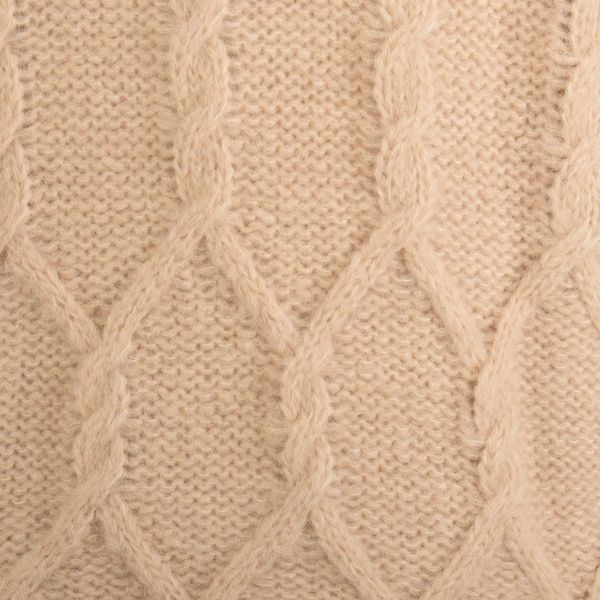 Alternate image for Cable Knit Soft Champagne Alpaca Blend Button-Up Sweater Champagne Expression
