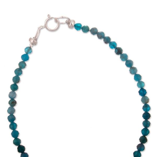Alternate image for 2 Agate Morganite Beaded Bracelets with Silver Heart Charm Gem Harmony