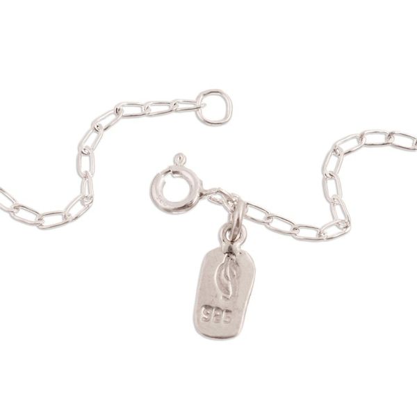 Alternate image for Sterling Silver Necklace with Faceted Amazonite Pendant Green Connection