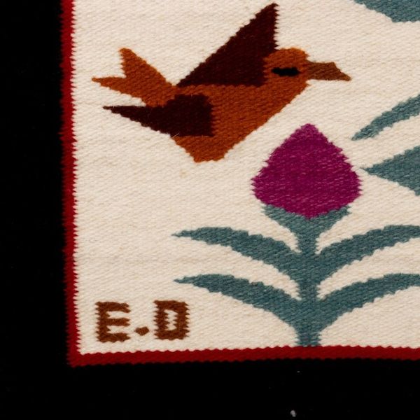 Alternate image for Nature-Inspired Bird-Themed Handloomed Wool Tapestry Birds in the Andes