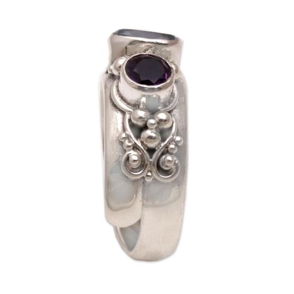 Alternate image for Amethyst and Blue Topaz Ring Morning Joy