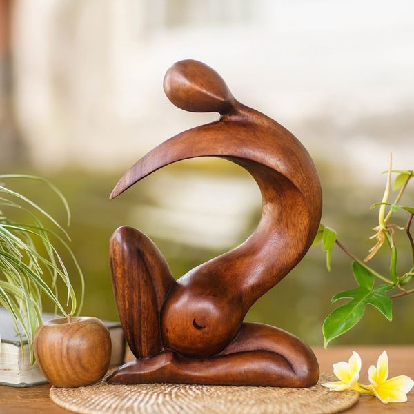 Alternate image for Wood statuette Pregnant Grace