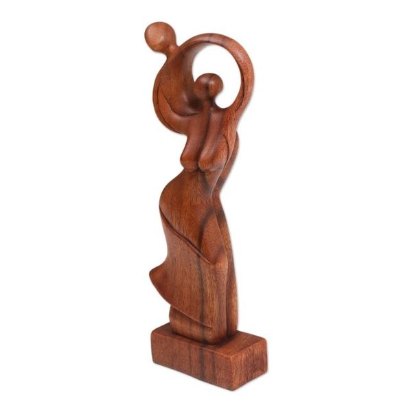 Alternate image for Fair Trade Romantic Wood Sculpture Dancing Couple
