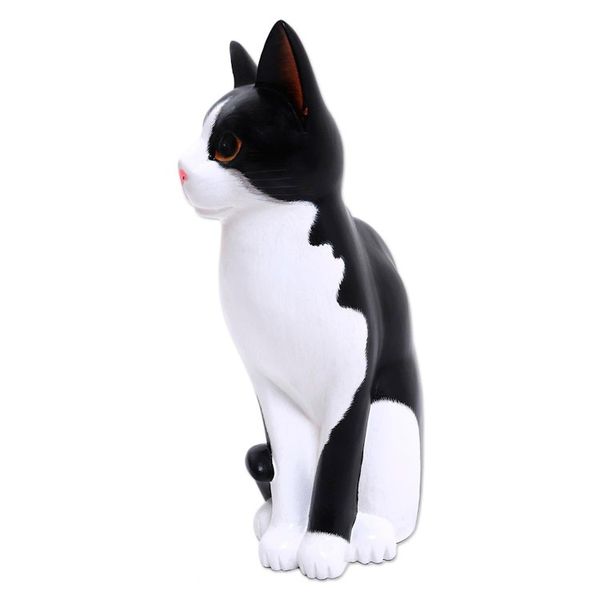 Alternate image for Albesia Wood Cat Sculpture Housecat