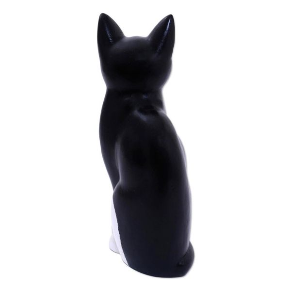 Alternate image for Albesia Wood Cat Sculpture Housecat