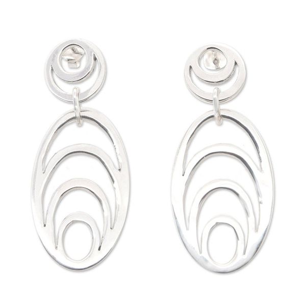 Alternate image for Sterling silver dangle earrings Expansion