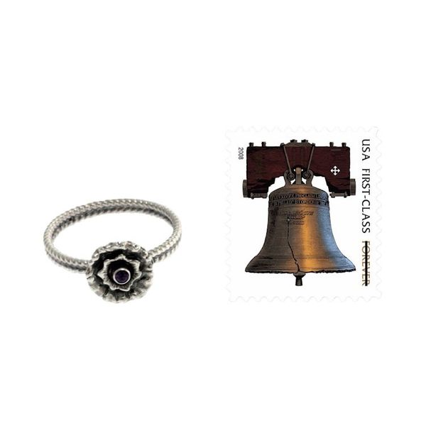 Alternate image for Handcrafted Sterling Silver and Amethyst Ring February Violet