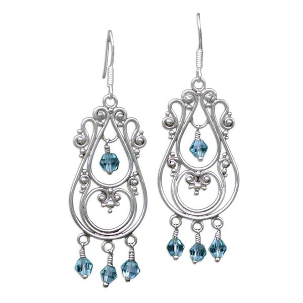 Alternate image for Sterling Silver Chandelier Earrings Memories