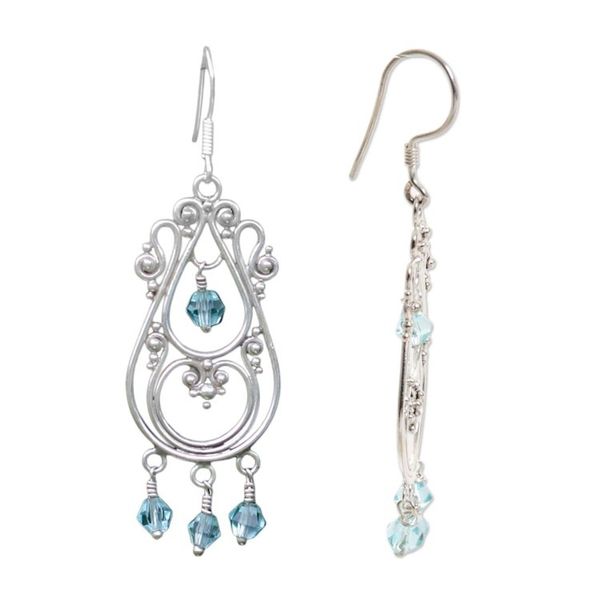 Alternate image for Sterling Silver Chandelier Earrings Memories