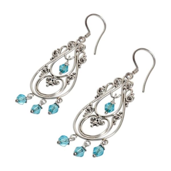Alternate image for Sterling Silver Chandelier Earrings Memories