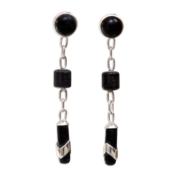 Alternate image for Ebony dangle earrings Patience