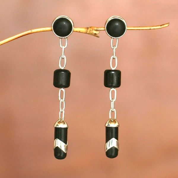 Alternate image for Ebony dangle earrings Patience