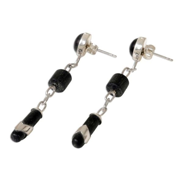 Alternate image for Ebony dangle earrings Patience