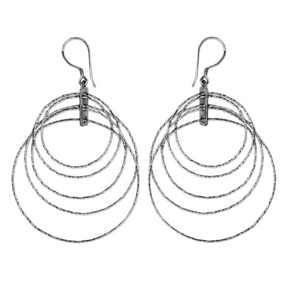 Alternate image for Unique Sterling Silver Dangle Earrings Forever
