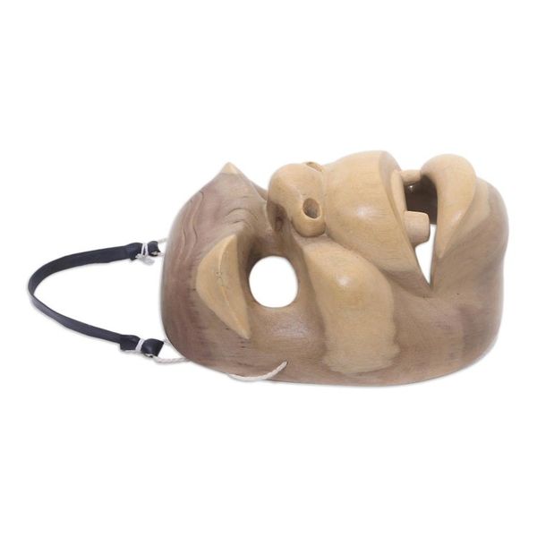 Alternate image for Handcarved Wood Animal Mask Good Clown