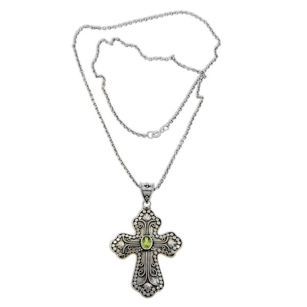 Alternate image for Peridot cross necklace Redemption