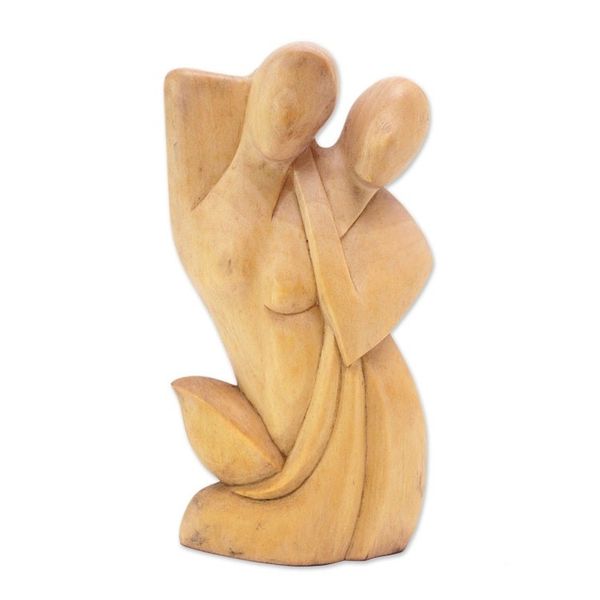 Alternate image for Crocodile Wood Romantic Sculpture Tender Love
