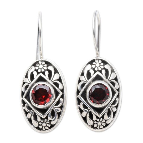Alternate image for Garnet drop earrings Desire