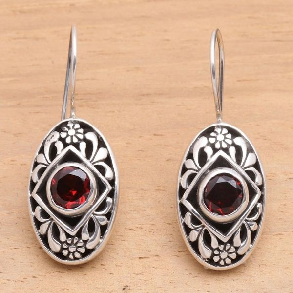 Alternate image for Garnet drop earrings Desire